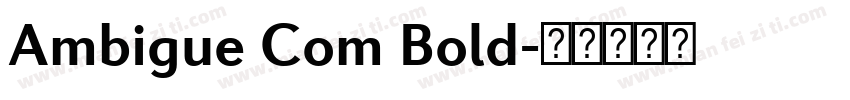 Ambigue Com Bold字体转换